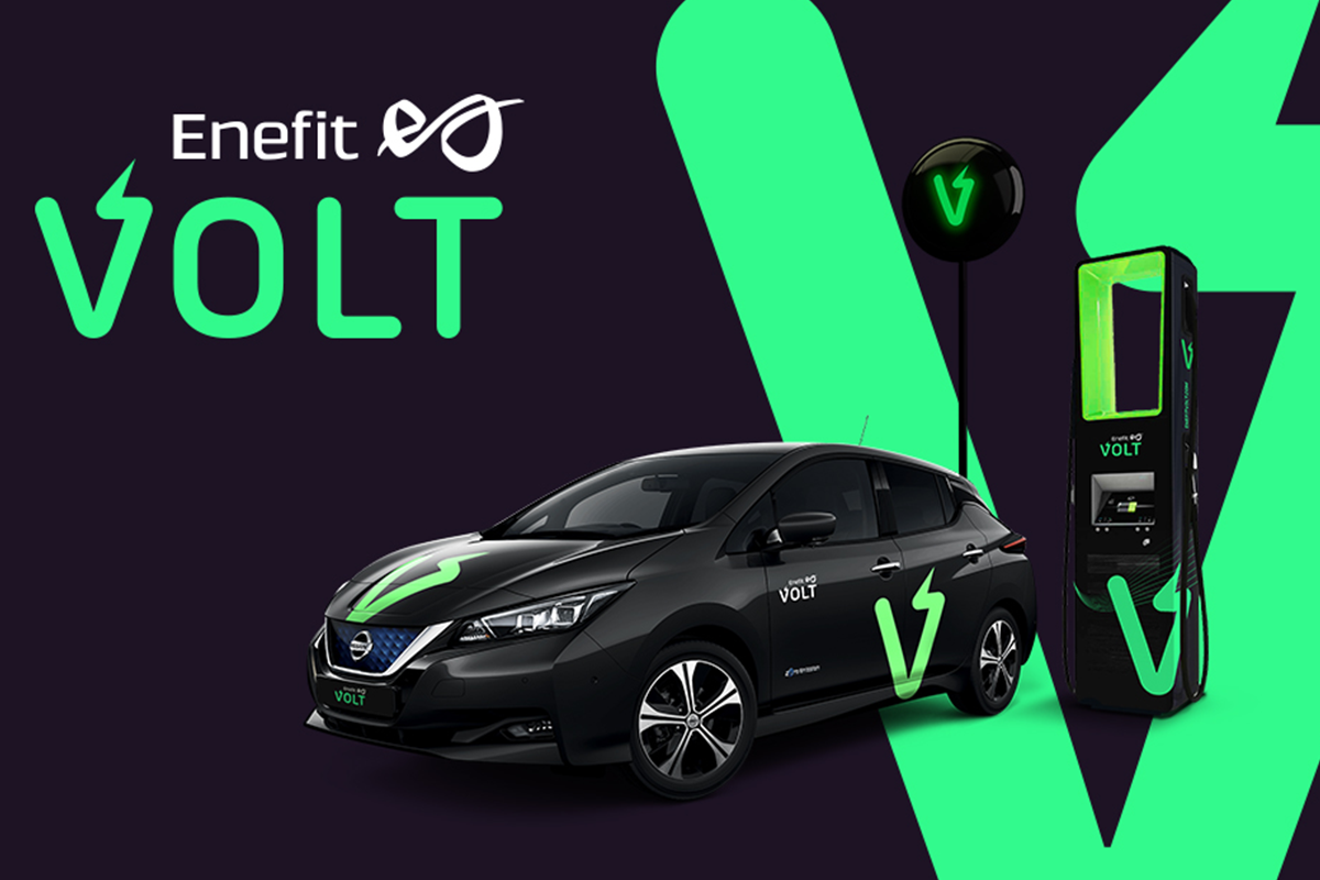 Крупнейшая в Эстонии сеть быстрой зарядки электромобилей теперь называется Enefit VOLT